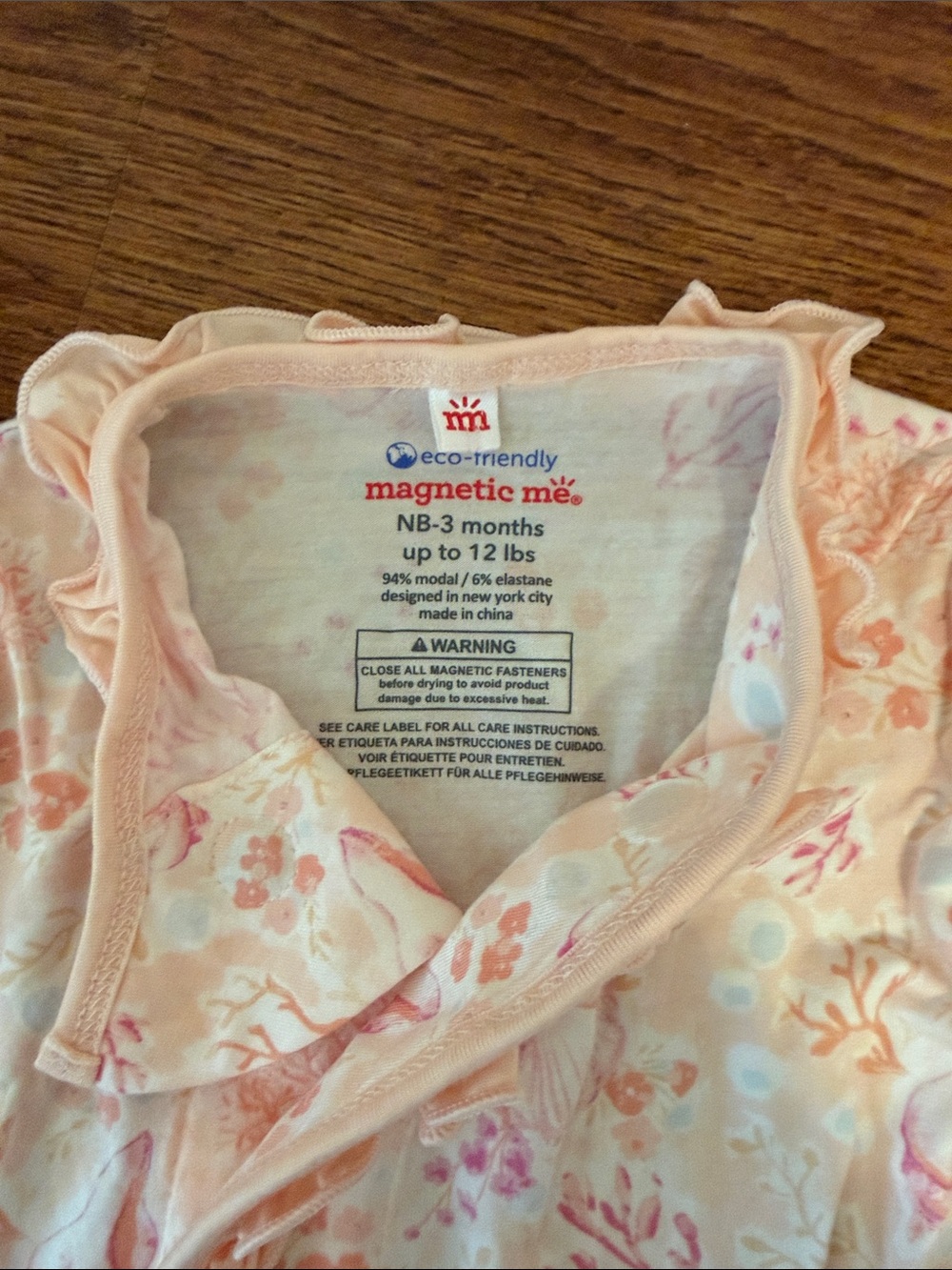 GAP Pink Coral-Print Sleep Gown & Hat Set - Picture 2 of 3